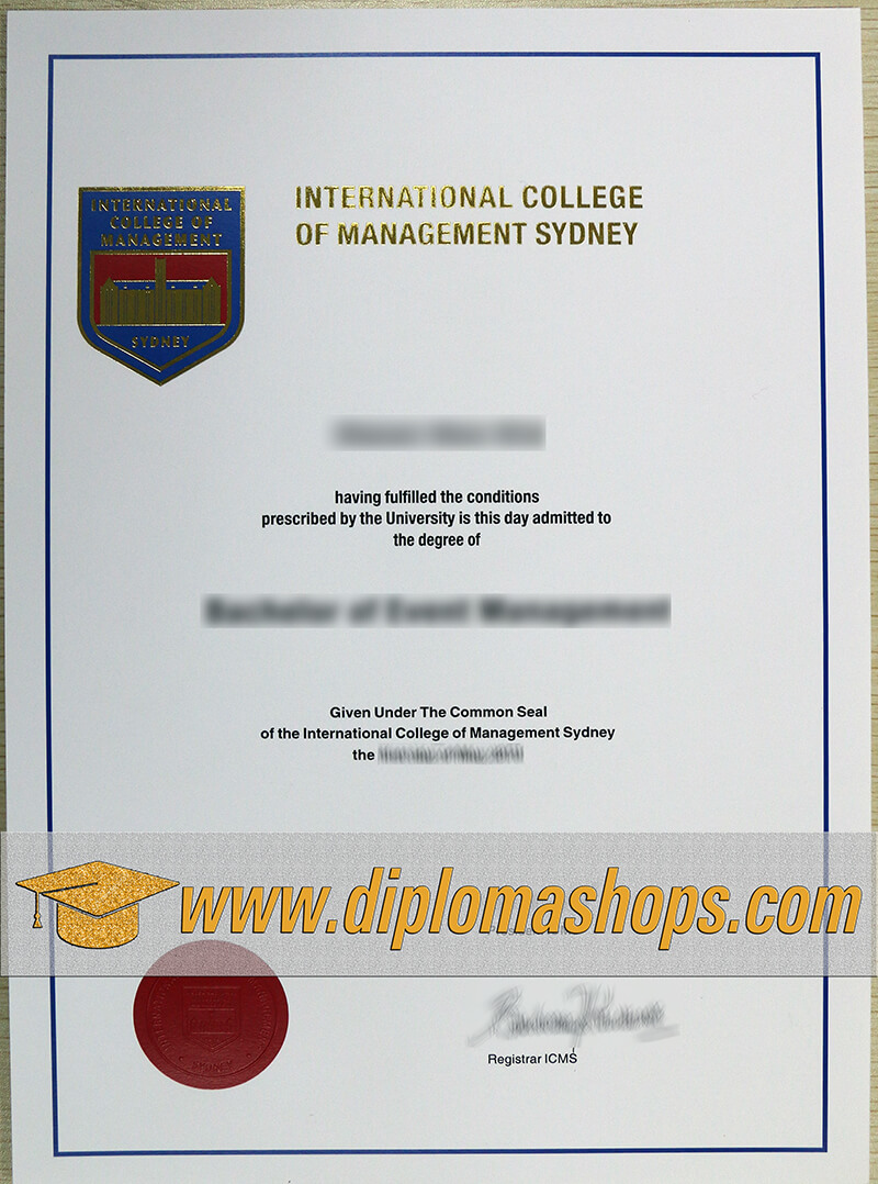 International College of Management Sydney diploma International College of Management Sydney diploma