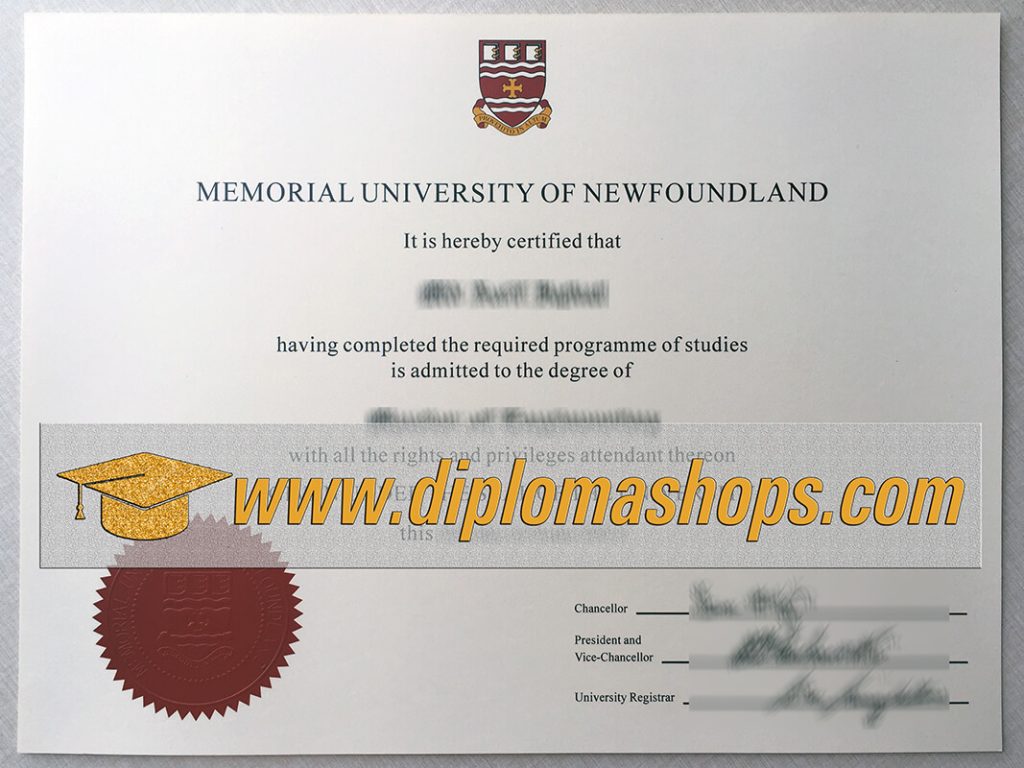 Memorial University of Newfoundland diploma Memorial University of Newfoundland diploma