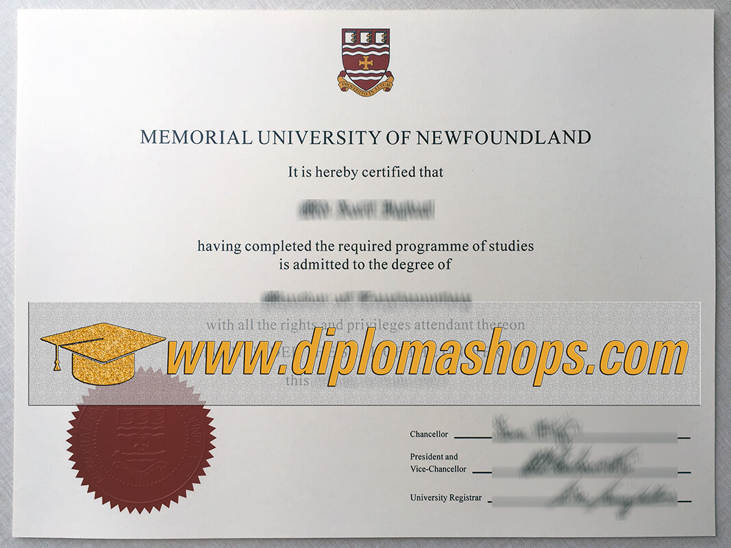 Memorial University of Newfoundland diploma