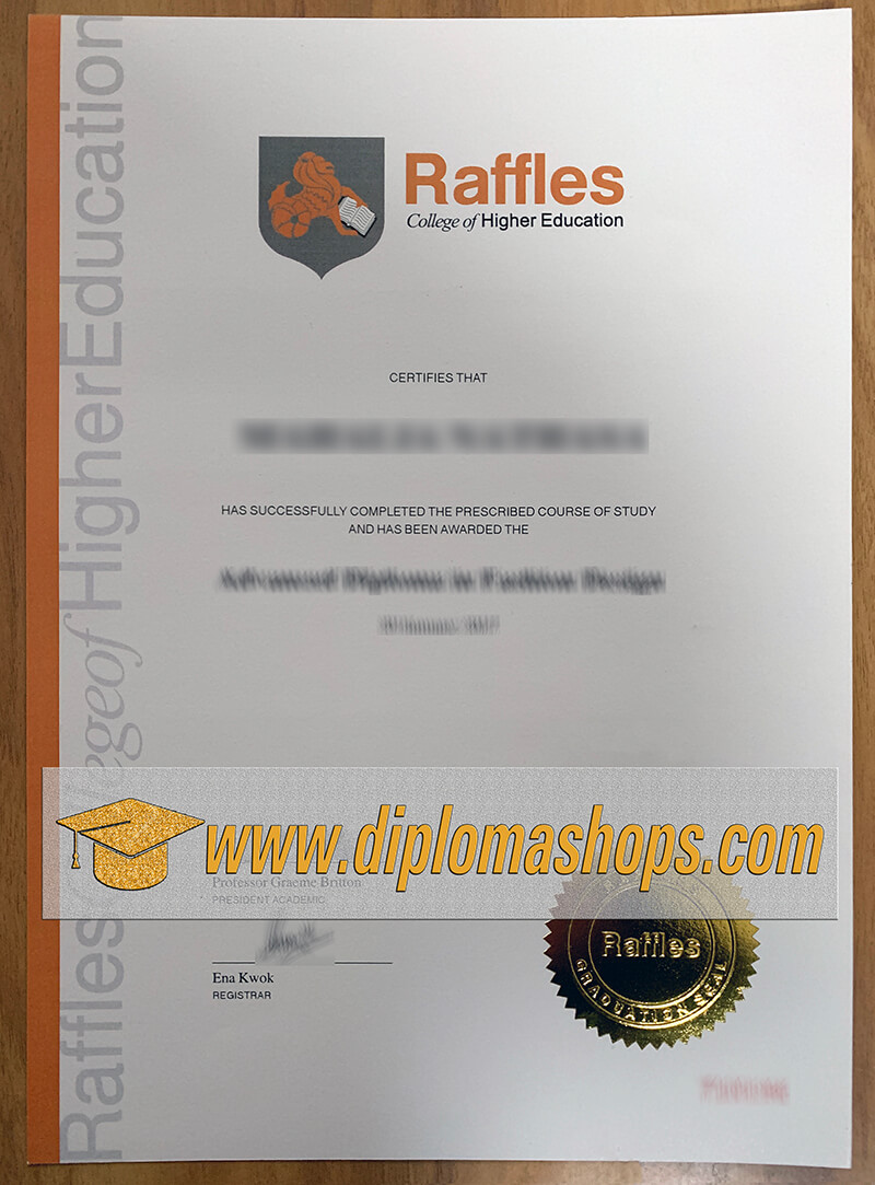 Raffles College of Higher Education diploma