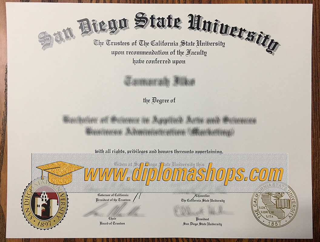 San Diego State University fake degree