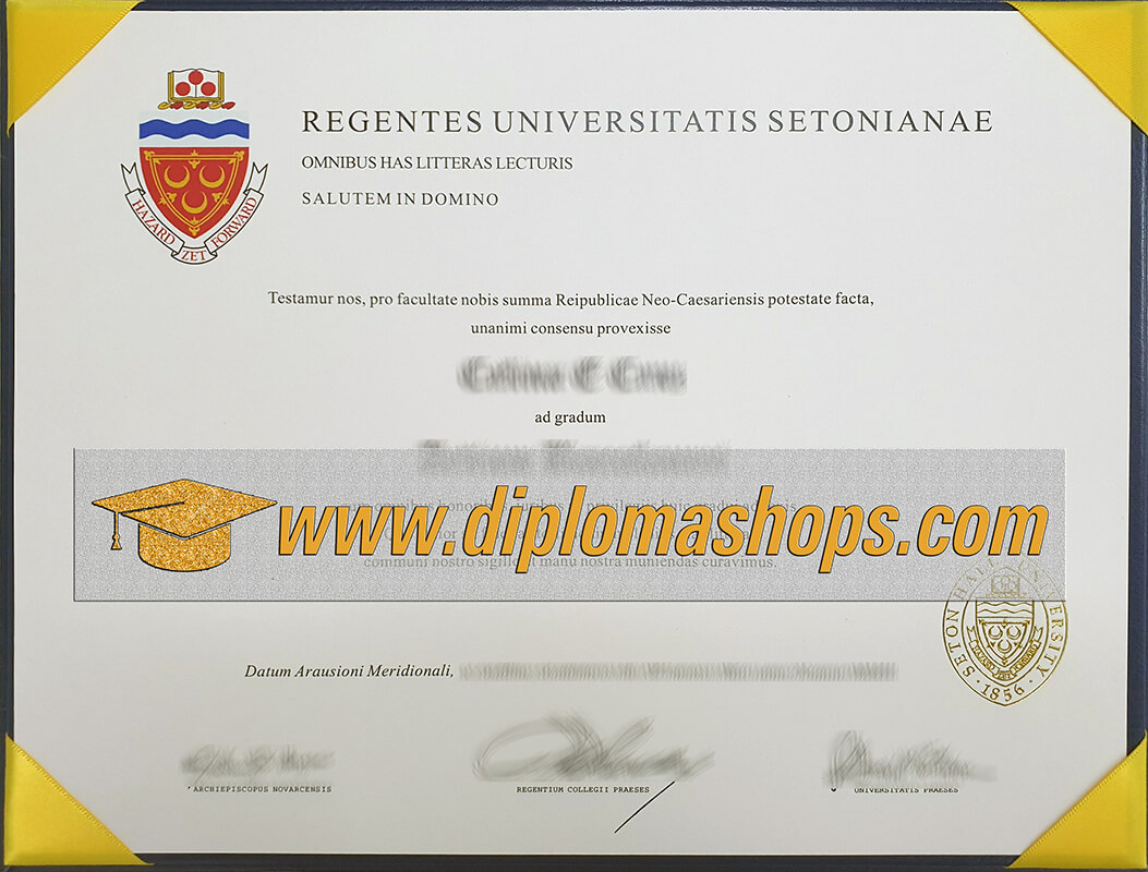 Seton Hall University fake diploma