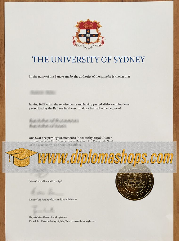The University of Sydney fake diploma The University of Sydney fake diploma