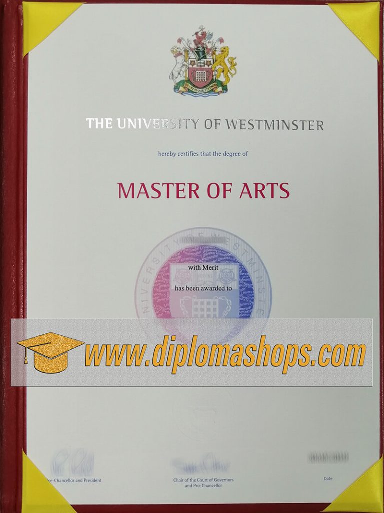 The University of Westminster degree