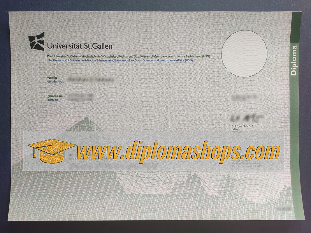 University of St Gallen diploma