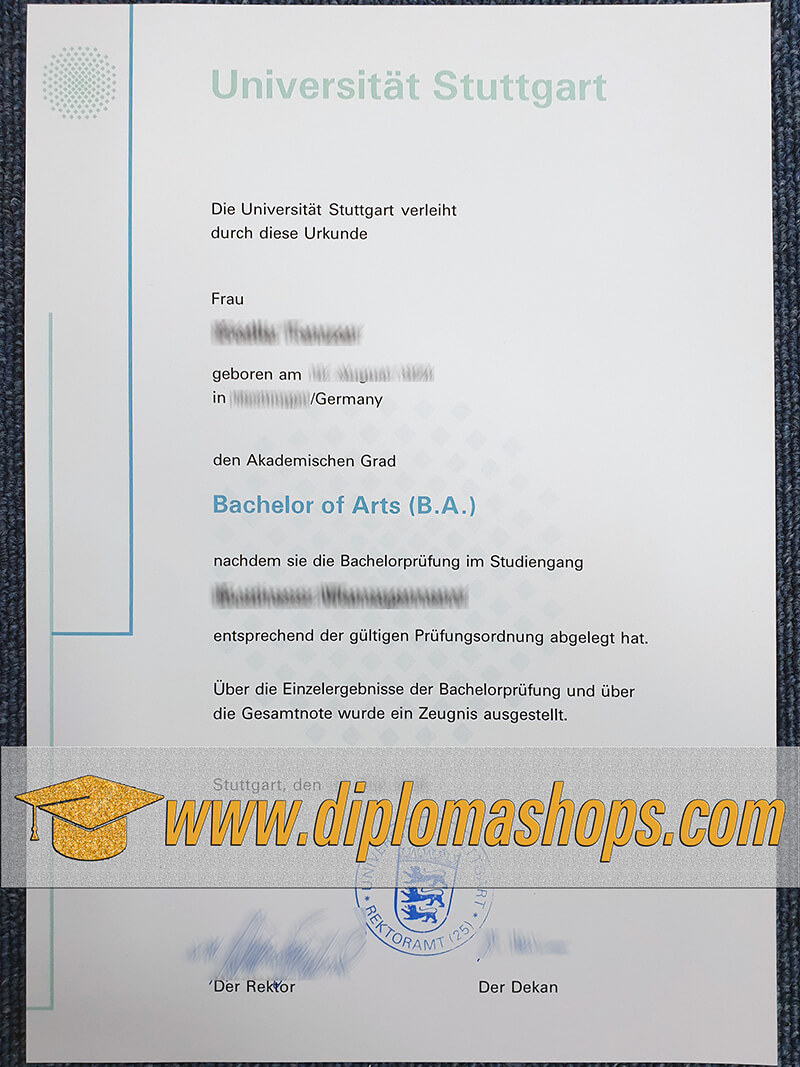 University of Stuttgart diploma