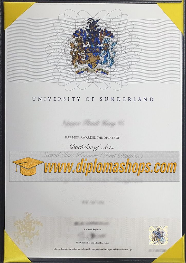 University of Sunderland Fake degree