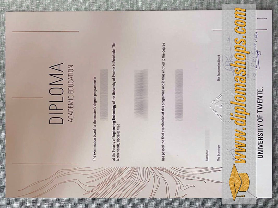 University of Twente diploma