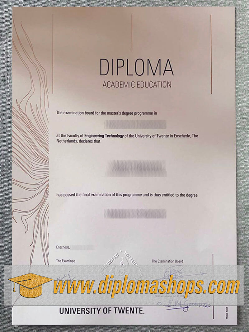 University of Twente diploma University of Twente diploma