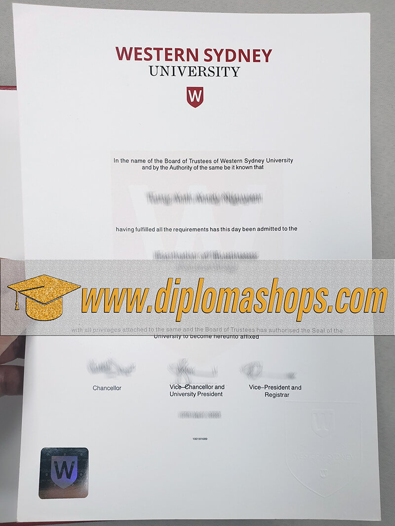 University of Western Sydney Fake Diploma University of Western Sydney Fake Diploma