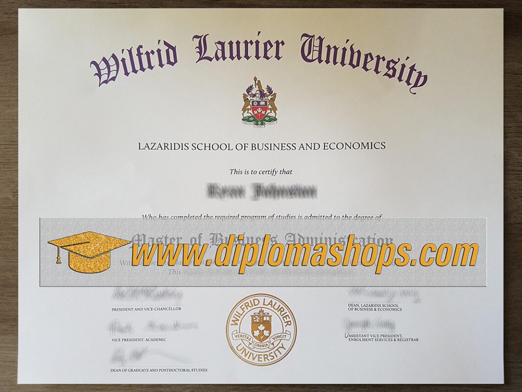 Wilfrid Laurier University diploma Wilfrid Laurier University diploma