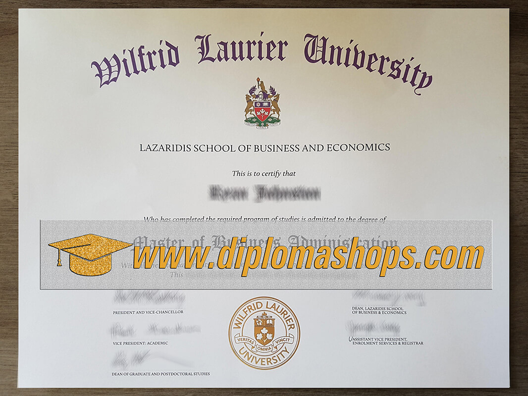 Wilfrid Laurier University diploma