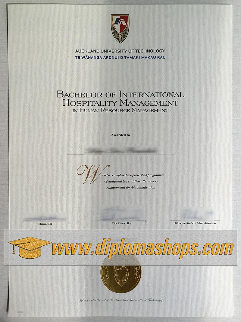 fake Auckland University of Technology diploma