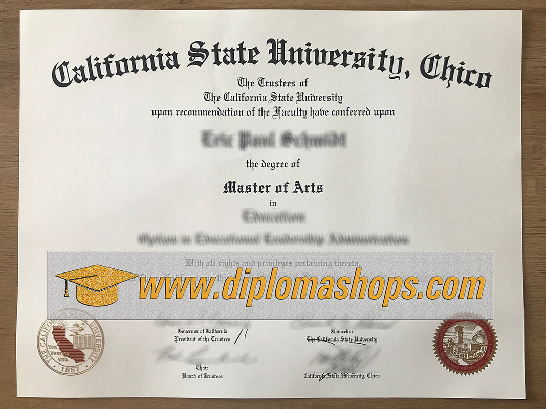 fake California State University at Chico diploma