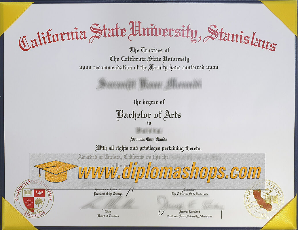 fake California state University-stanislaus diploma