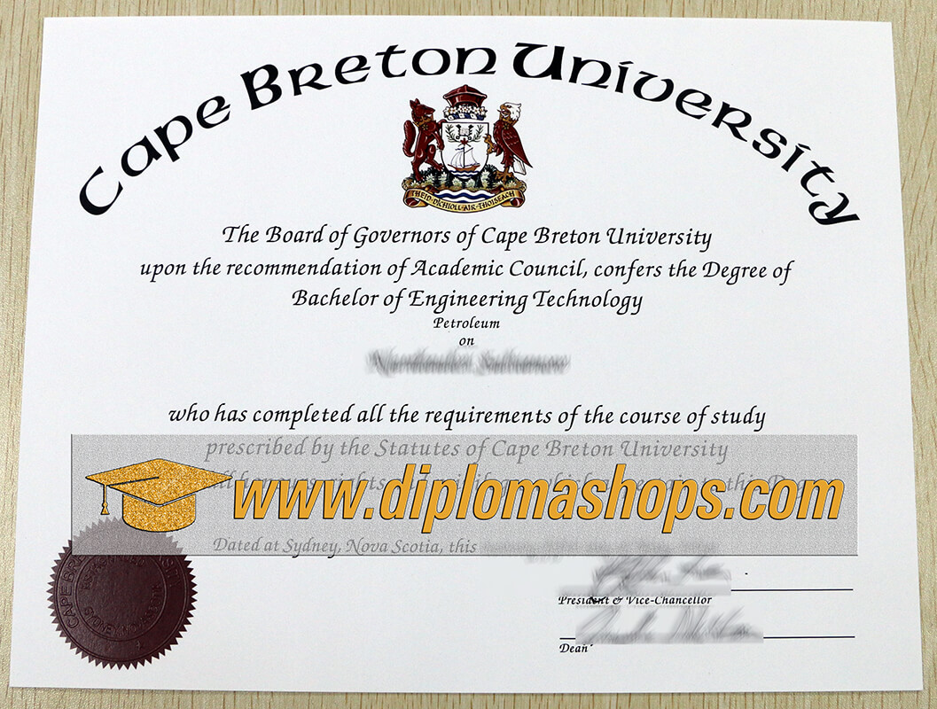 fake Cape Breton University diploma