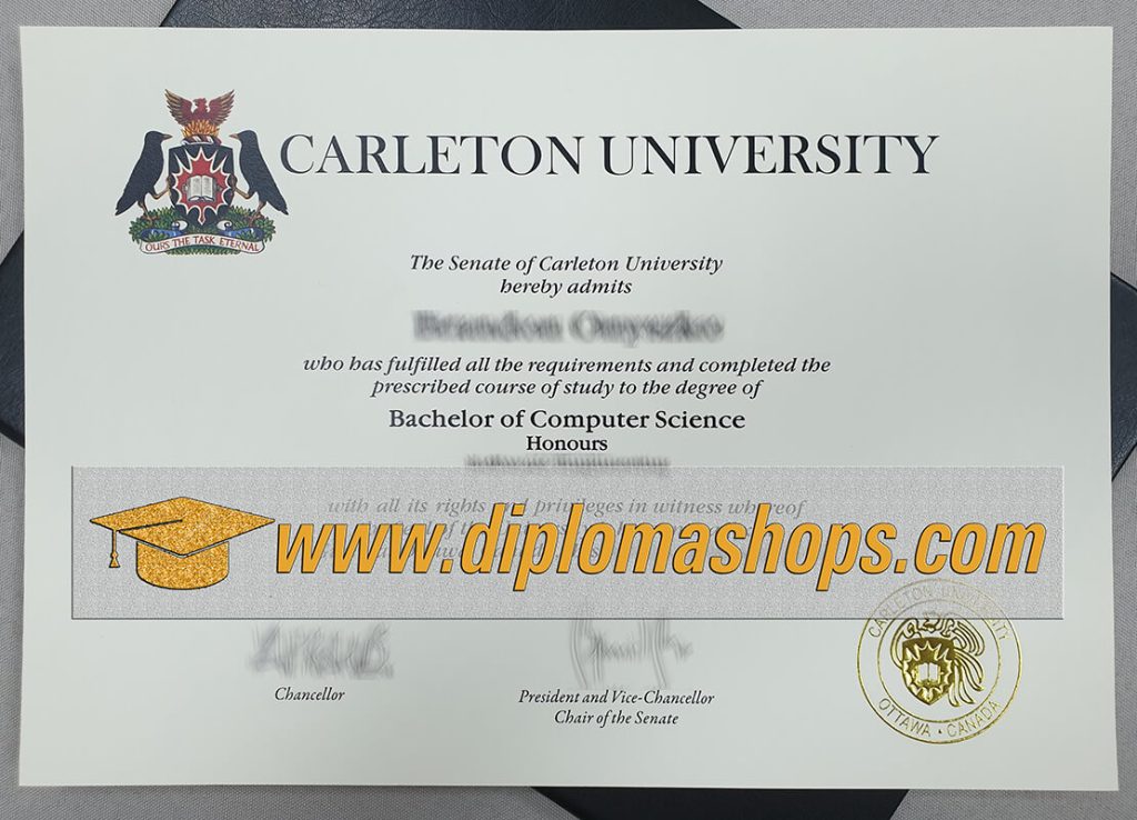 fake Carleton University diploma