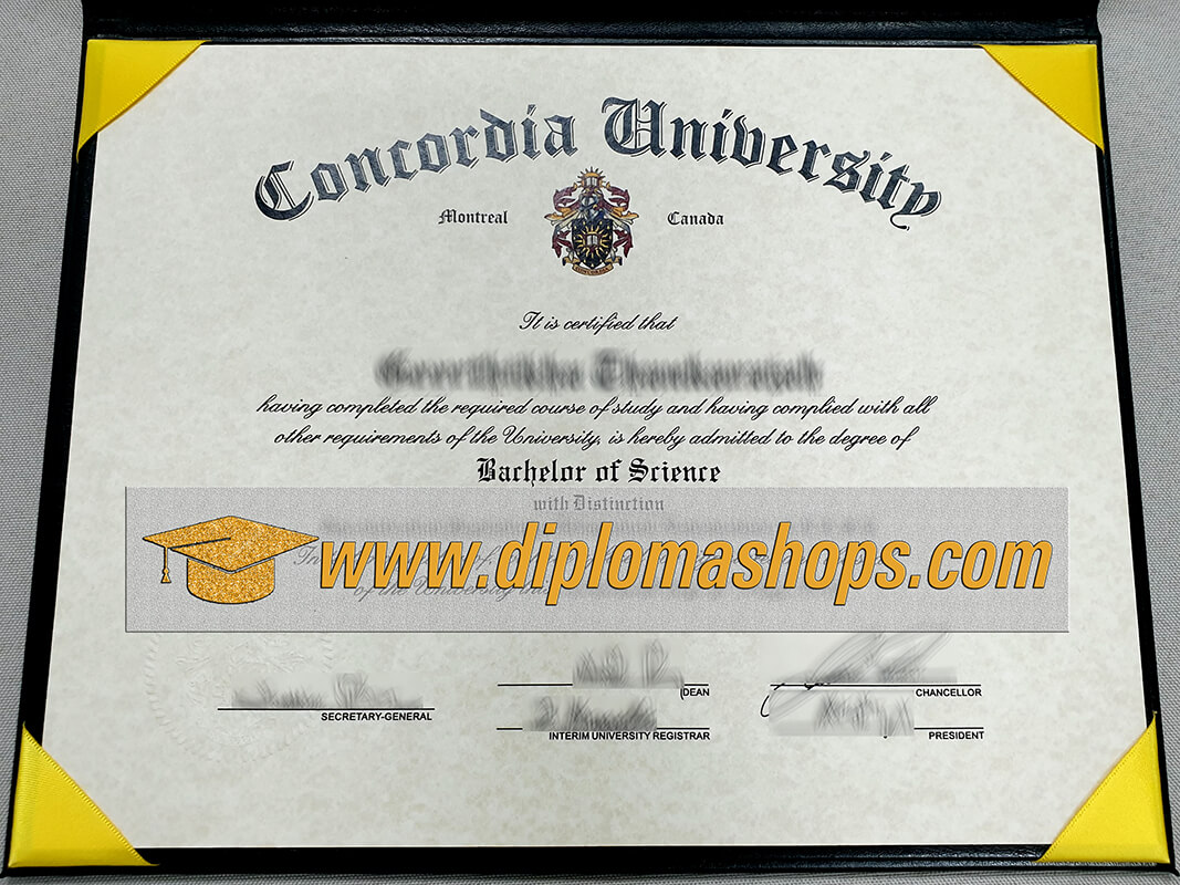 fake Concordia University diploma