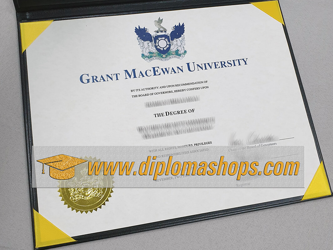 fake Grant MacEwan University diploma