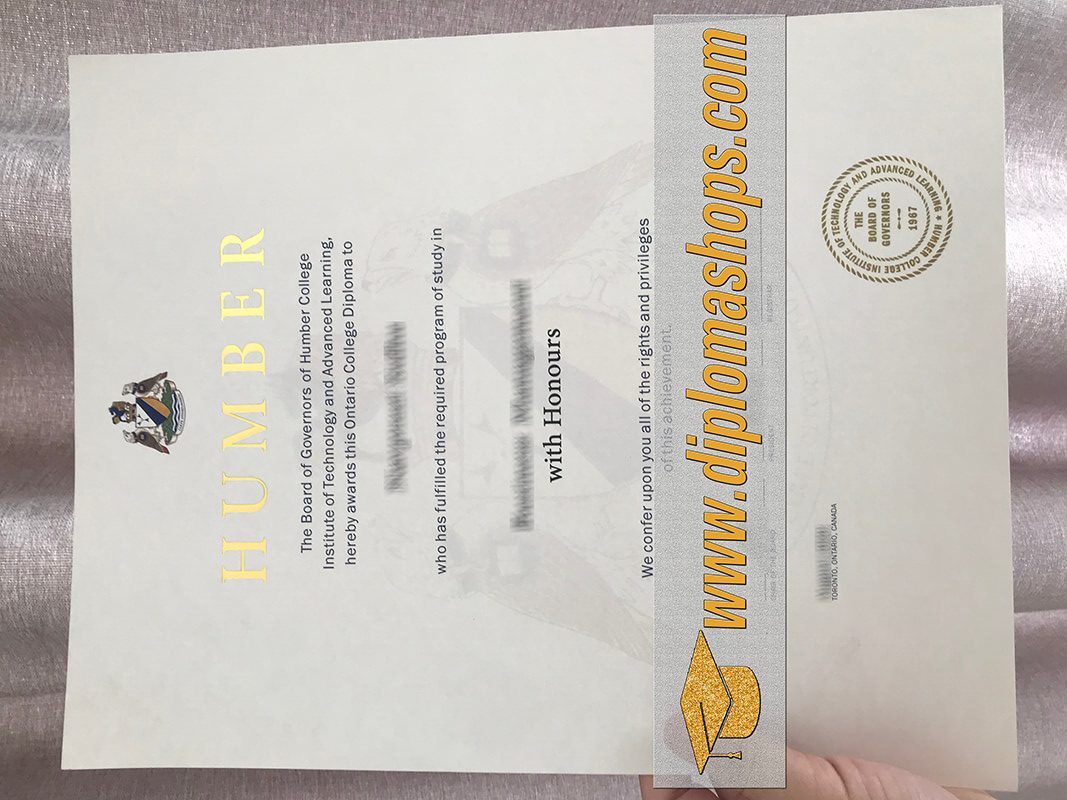 fake Humber College diploma