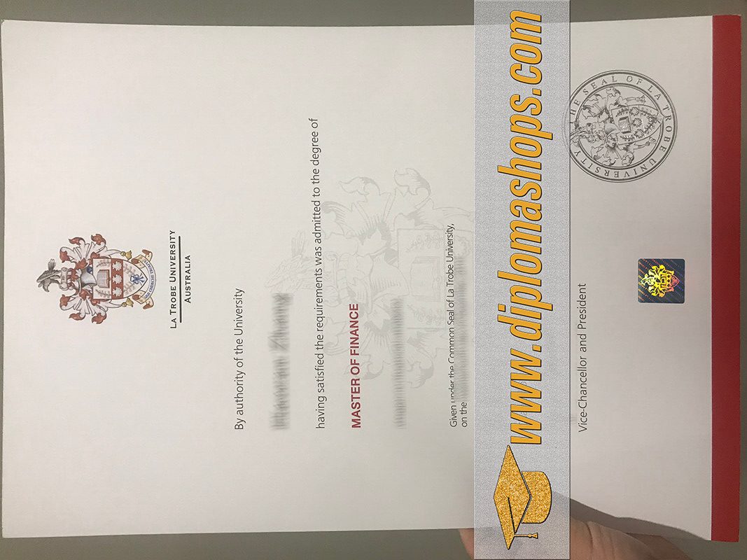 fake La Trobe University diploma