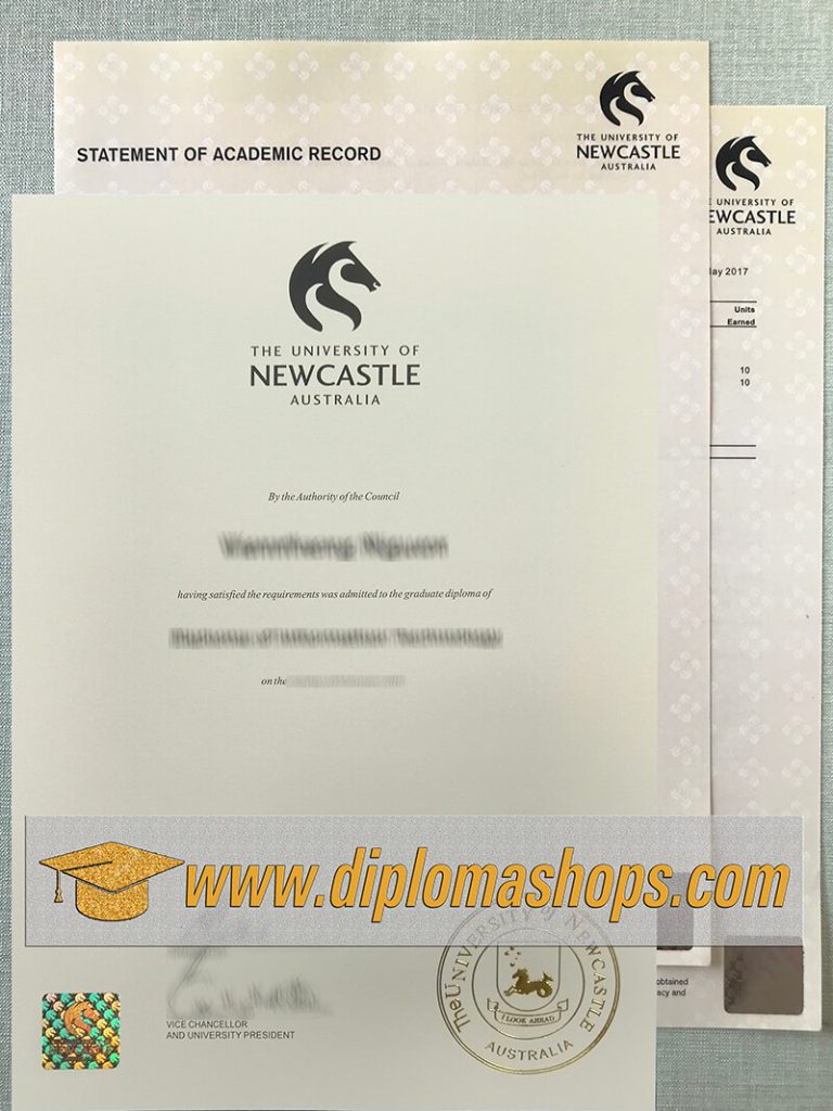 fake University of Newcastle diploma