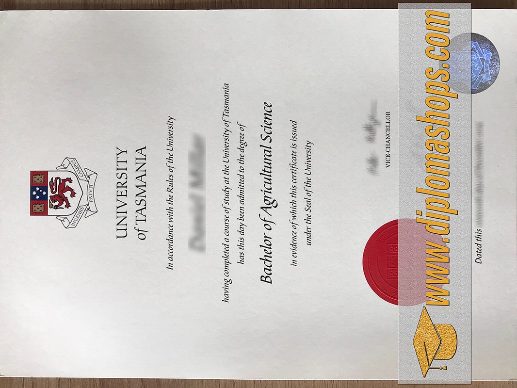 fake University of Tasmania diploma