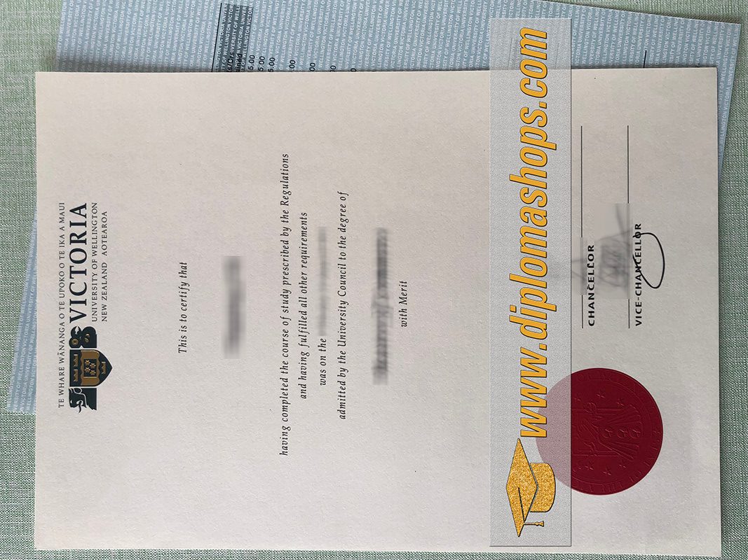 fake Victoria University of Wellington diploma