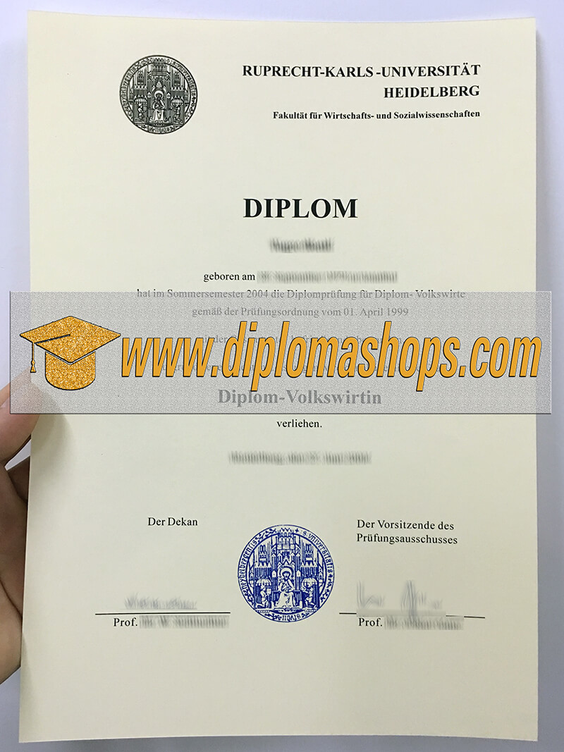 Heidelberg University diploma