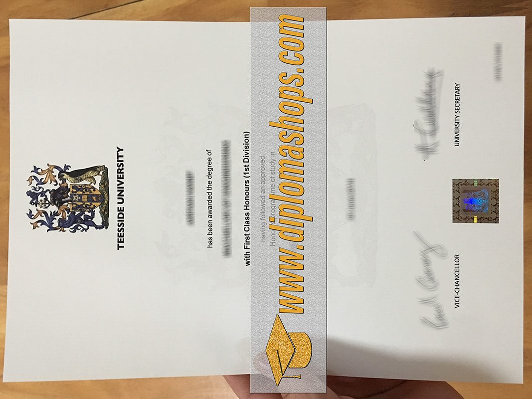 Teesside University fake degree certificate