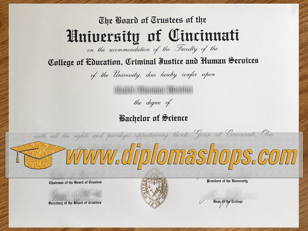 University of Cincinnati diploma