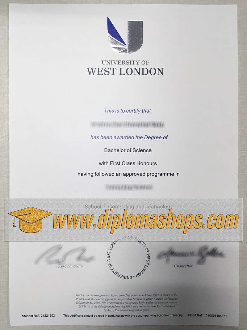 fake University of West London degree