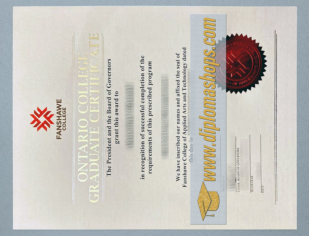 buy fake Fanshawe College diploma