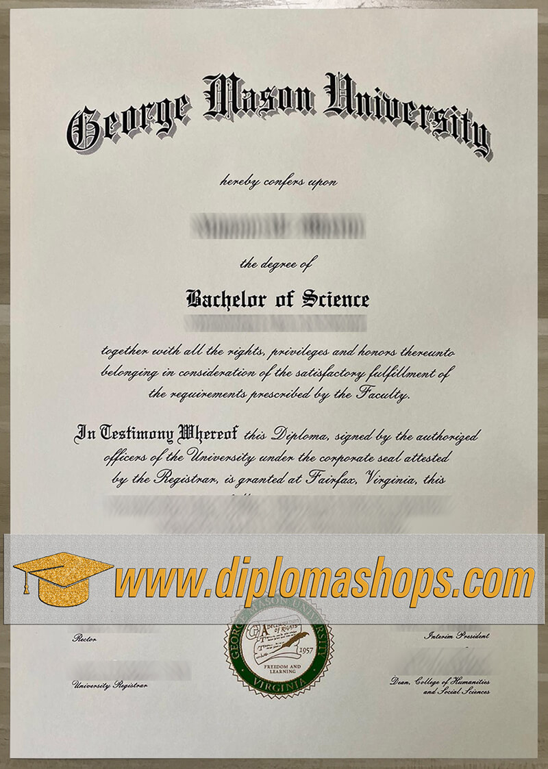 buy George Mason University fake diploma