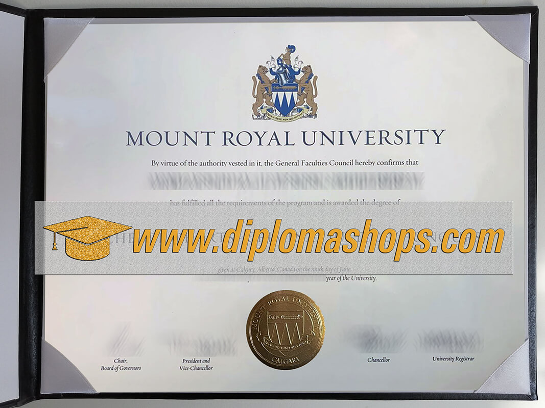 buy Mount Royal University fake diploma
