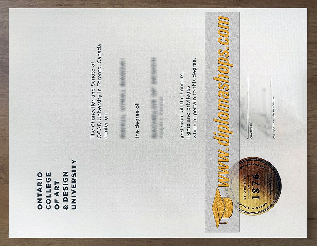 buy Ontario College of Art & Design University diploma