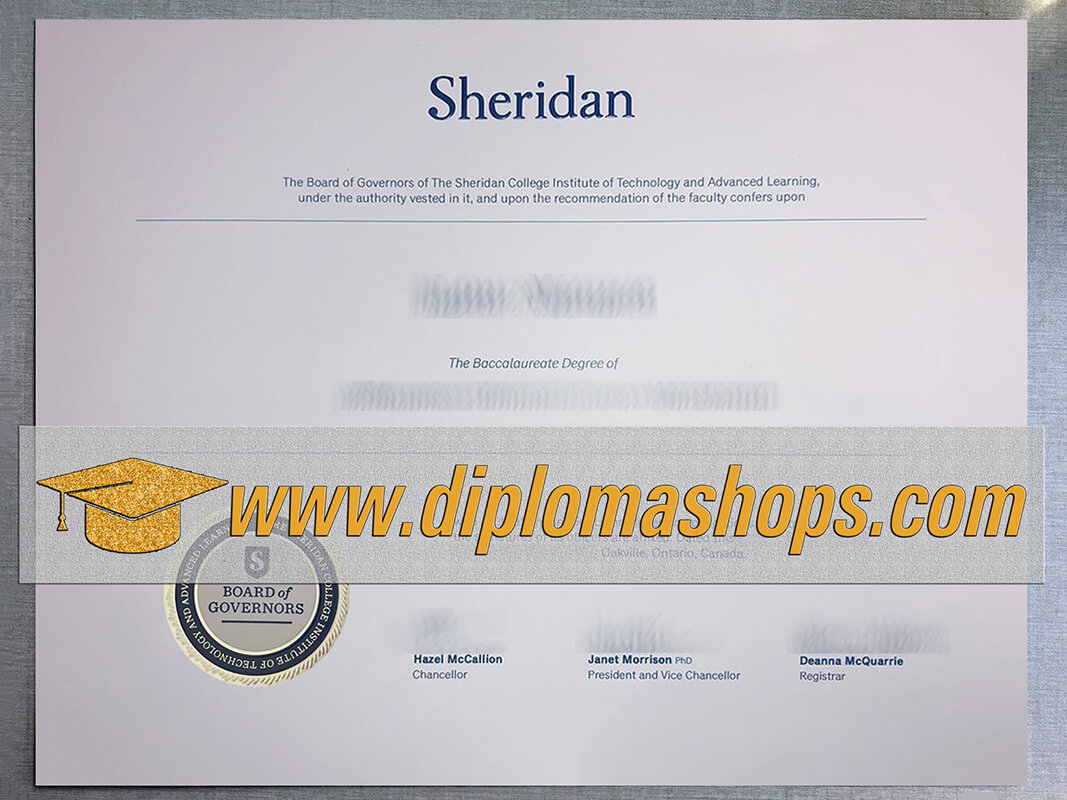 buy Sheridan College fake diploma