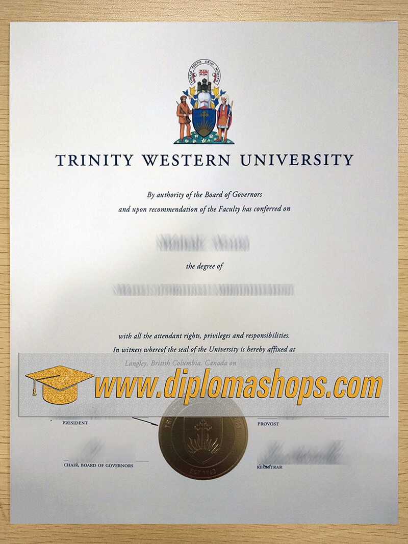 buy Trinity Western University fake diploma