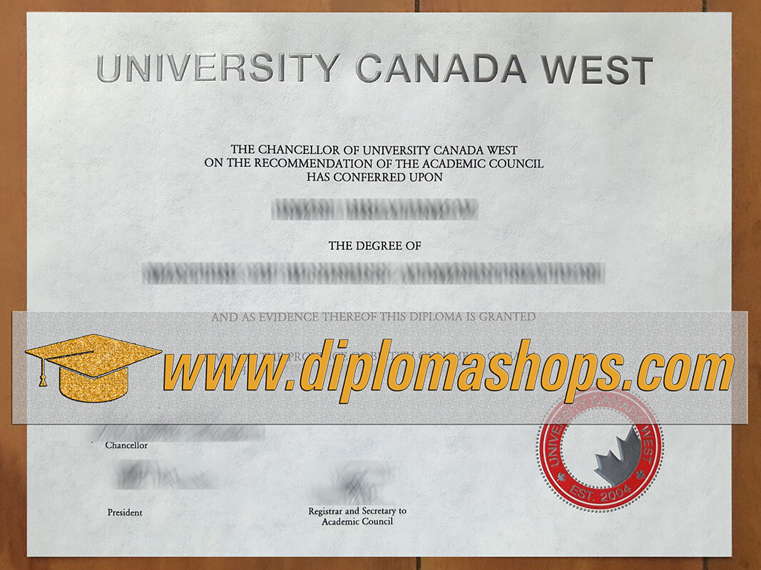 buy University Canada West fake diploma