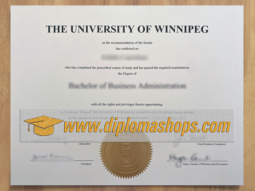 buy fake University of Winnipeg diploma