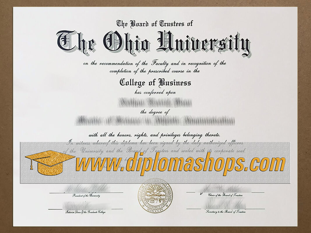 buy Ohio University diploma