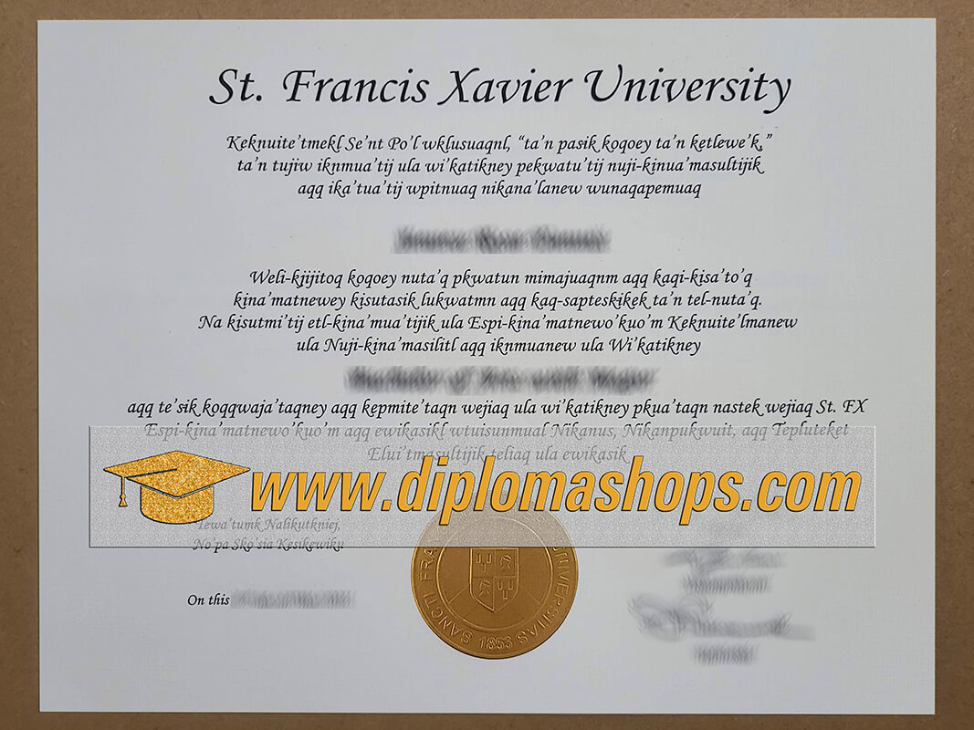 Buy St Francis Xavier University fake diploma