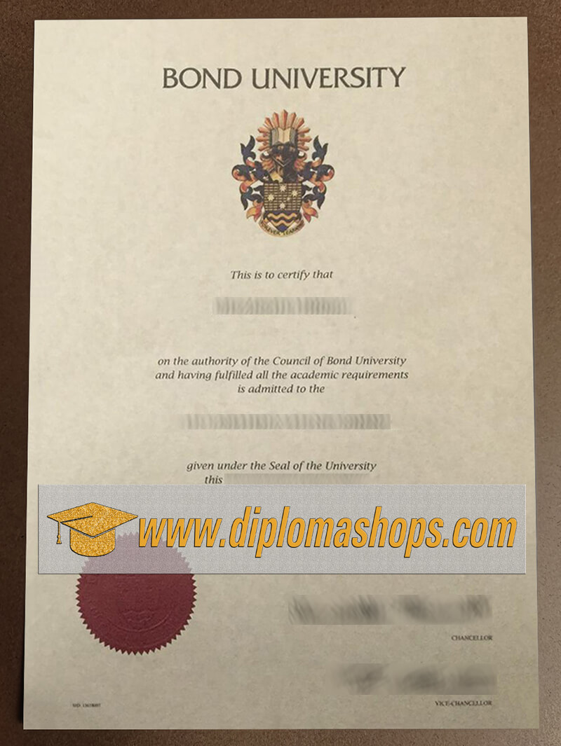 Buy fake Bond University diploma