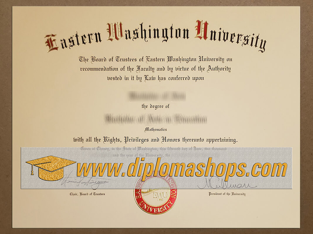 buy fake Eastern Washington University diploma, buy fake Eastern Washington University degree certificate