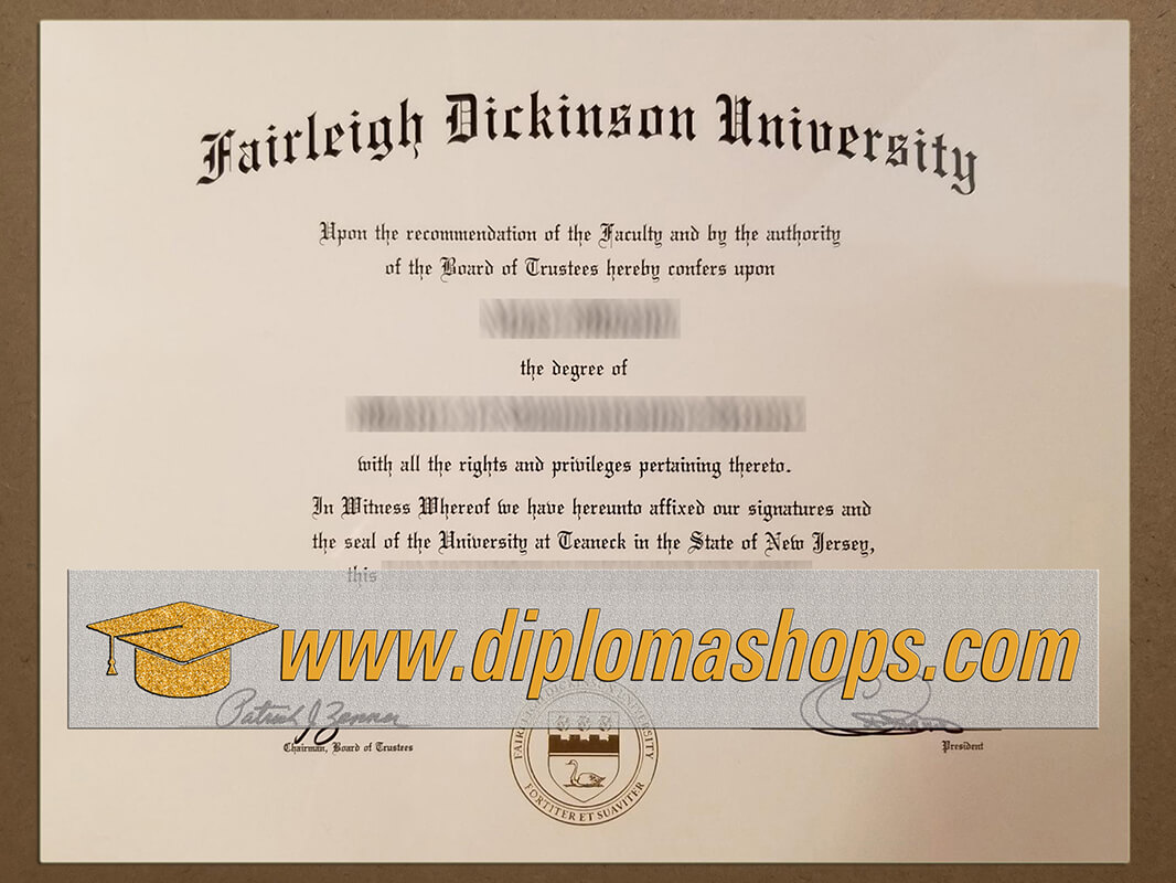 buy fake Fairleigh Dickinson University diploma