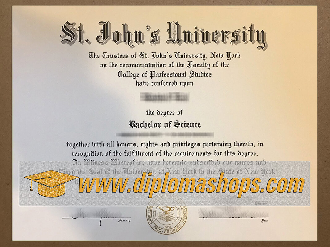 buy fake St. John's University diplomas, buy fake St. John's University degree certificate