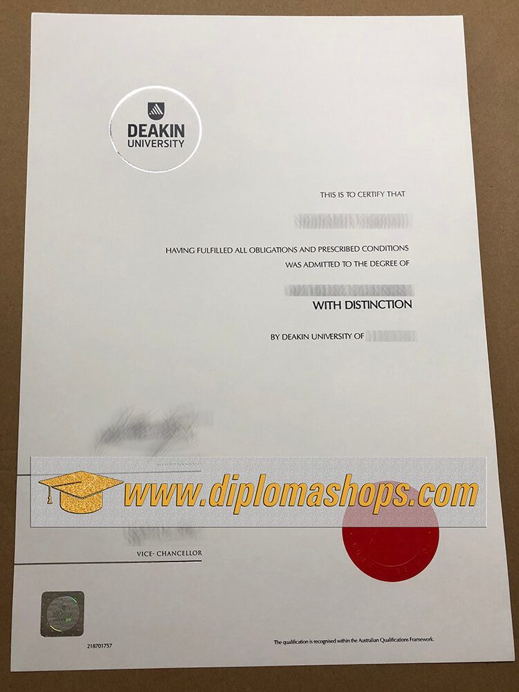 Buy Deakin University diploma