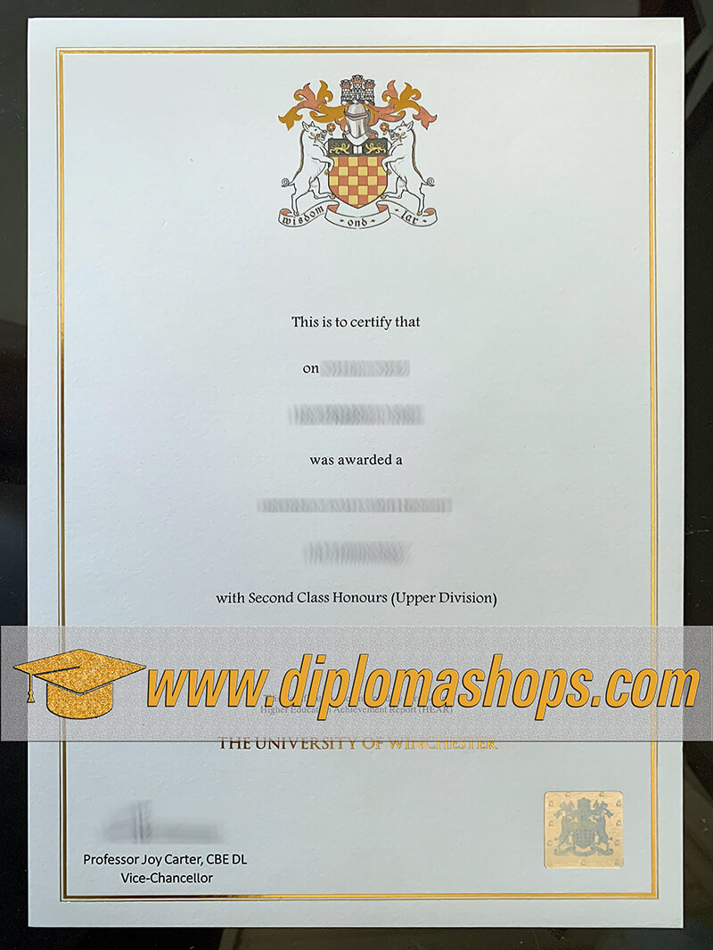 buy University of Winchester diploma