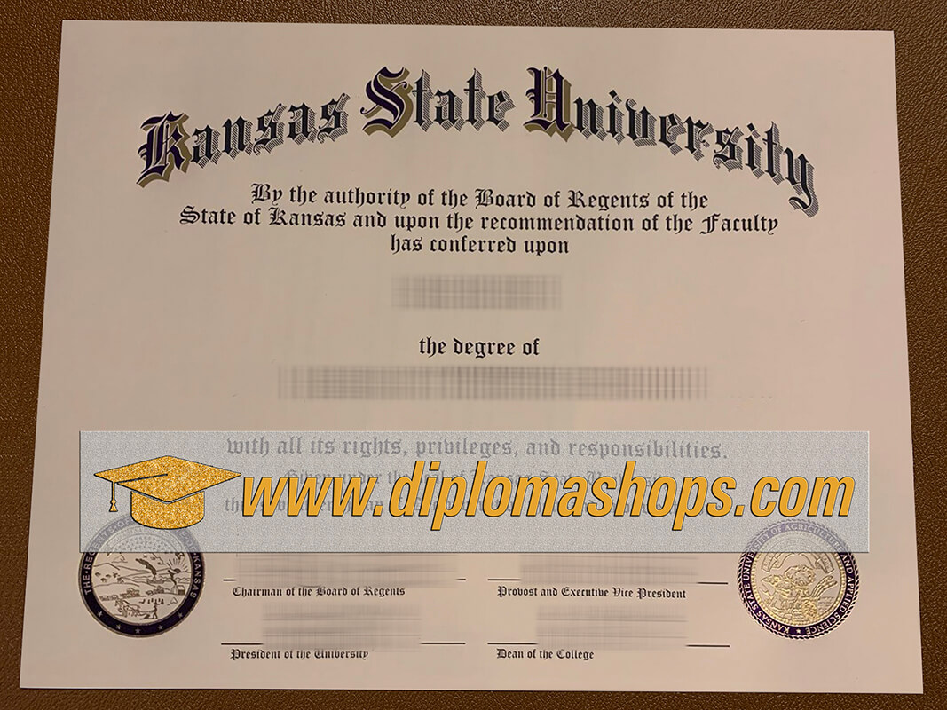 Kansas state University diploma