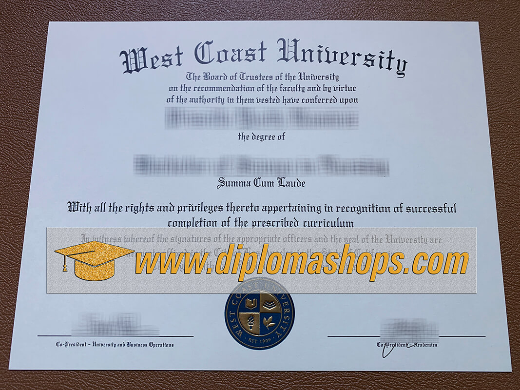 Buy West Coast University diploma